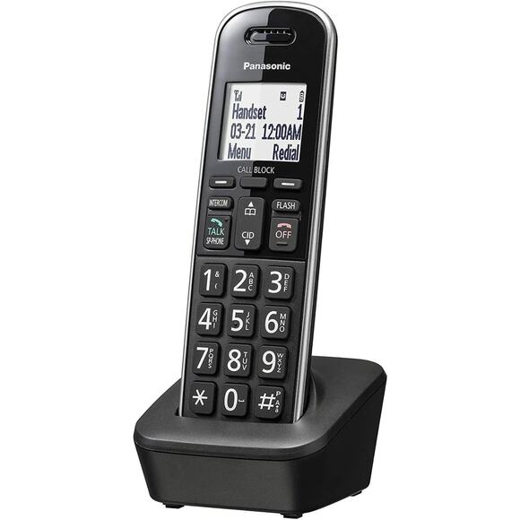 NEW Panasonic Expandable Corded/Cordless Phone  Answering  Machine KX-TGB852B - Picture 3 of 6